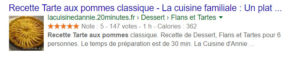 Rich snippets pour cuisine