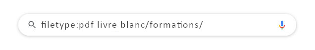 Opérateur filetype: